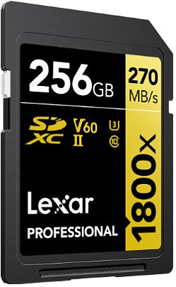 Lexar Professional SDXC 256GB BL 1800X UHS-II V60 Gold