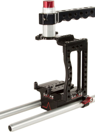 Shape Canon XC10 Cage Rod Camera Cage with Two 10" 15mm Light Weight Rods