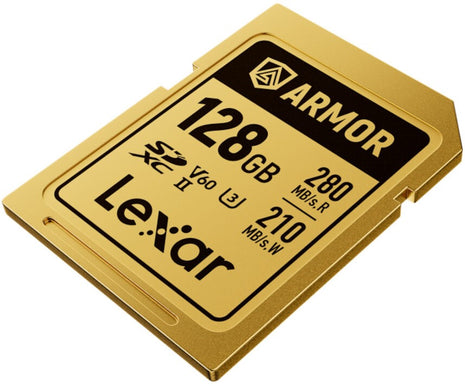 Lexar SDXC Pro Gold Series Armor UHS-II 128GB V60 IP68 R280/W210