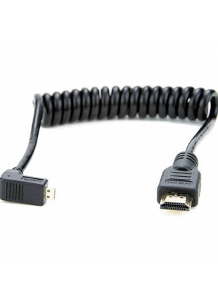 Atomos Coiled Right-Angle Micro-HDMI to HDMI Cable - ATOMCAB007