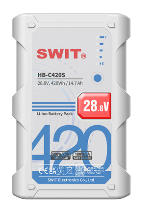 SWIT 500W High Load 420Wh V-mount Battery (HB-C420S)