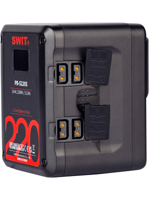 SWIT 220Wh Multi-sockets Square Digital Battery Pack (PB-S220S)