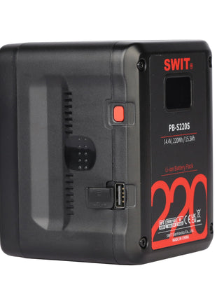 SWIT 220Wh Multi-sockets Square Digital Battery Pack (PB-S220S)