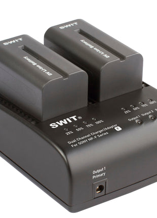 SWIT 2-ch SONY NP-F Charger and Adaptor