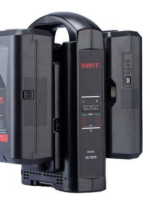 SWIT 2-ch Simultaneous V-mount Charger (SC-302S)