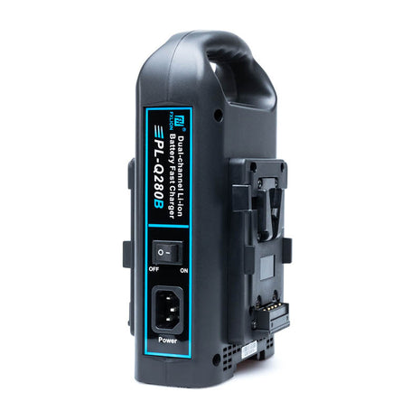 FXLion PL-Q280B 2-Kanaals V-Mount Acculader