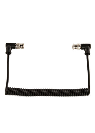 Shape 10" Coil SDI Cable BNC 90 Degree Connectors