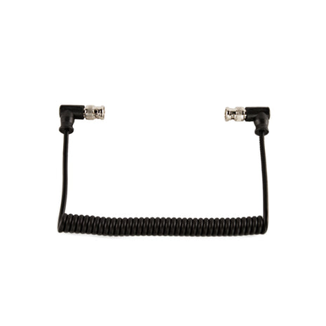 Shape 10" Coil SDI Cable BNC 90 Degree Connectors
