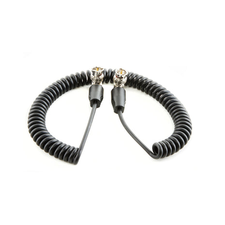 Shape 20" Coil SDI Cable BNC 90 Degree Connectors